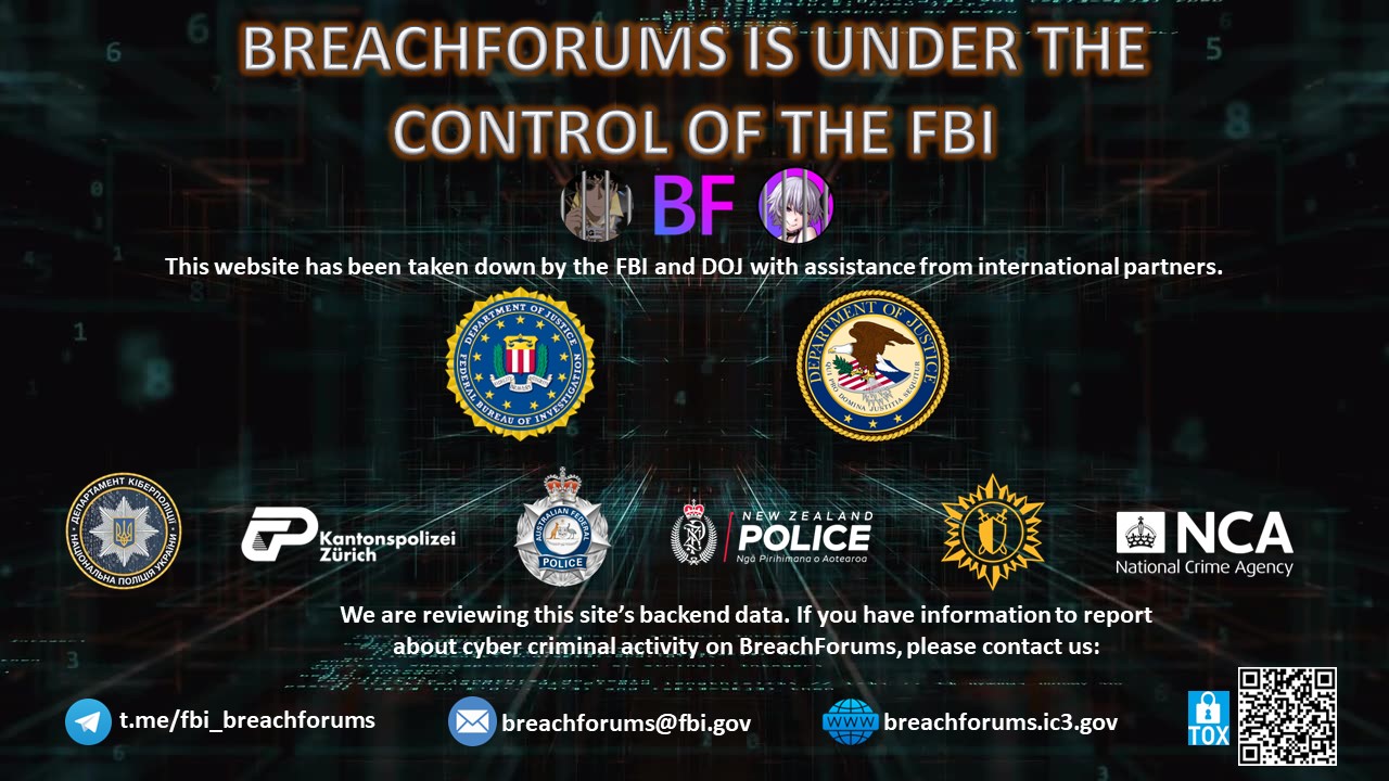 BreachForums 2 website seizure banner